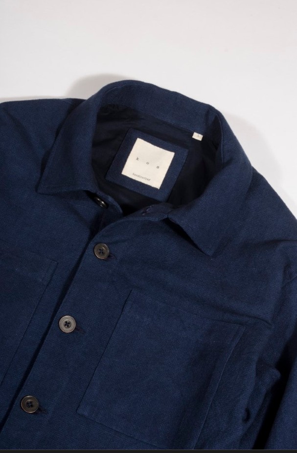 Indigo Jacket Fully Lined /Men's Indigo Jacket / Winter Jacket / French Workwear Jacket (Copy) (Copy)